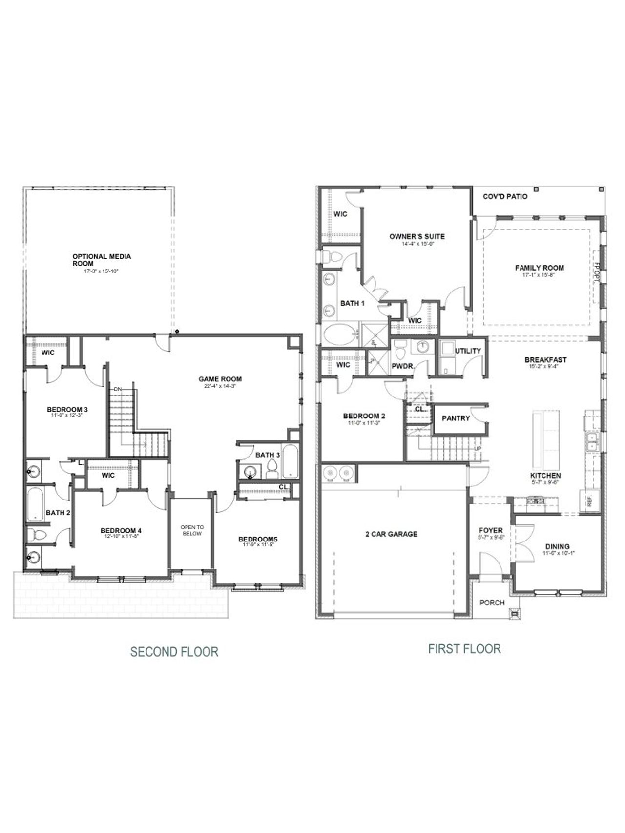 2D floor plan layout for the Ryland 2885HC by Saratoga Homes in Harmony Cove, Humble, TX (Image 2). 2D floor plan layout for the Ryland 2885HC by Saratoga Homes in Harmony Cove, Humble, TX (Image 2).