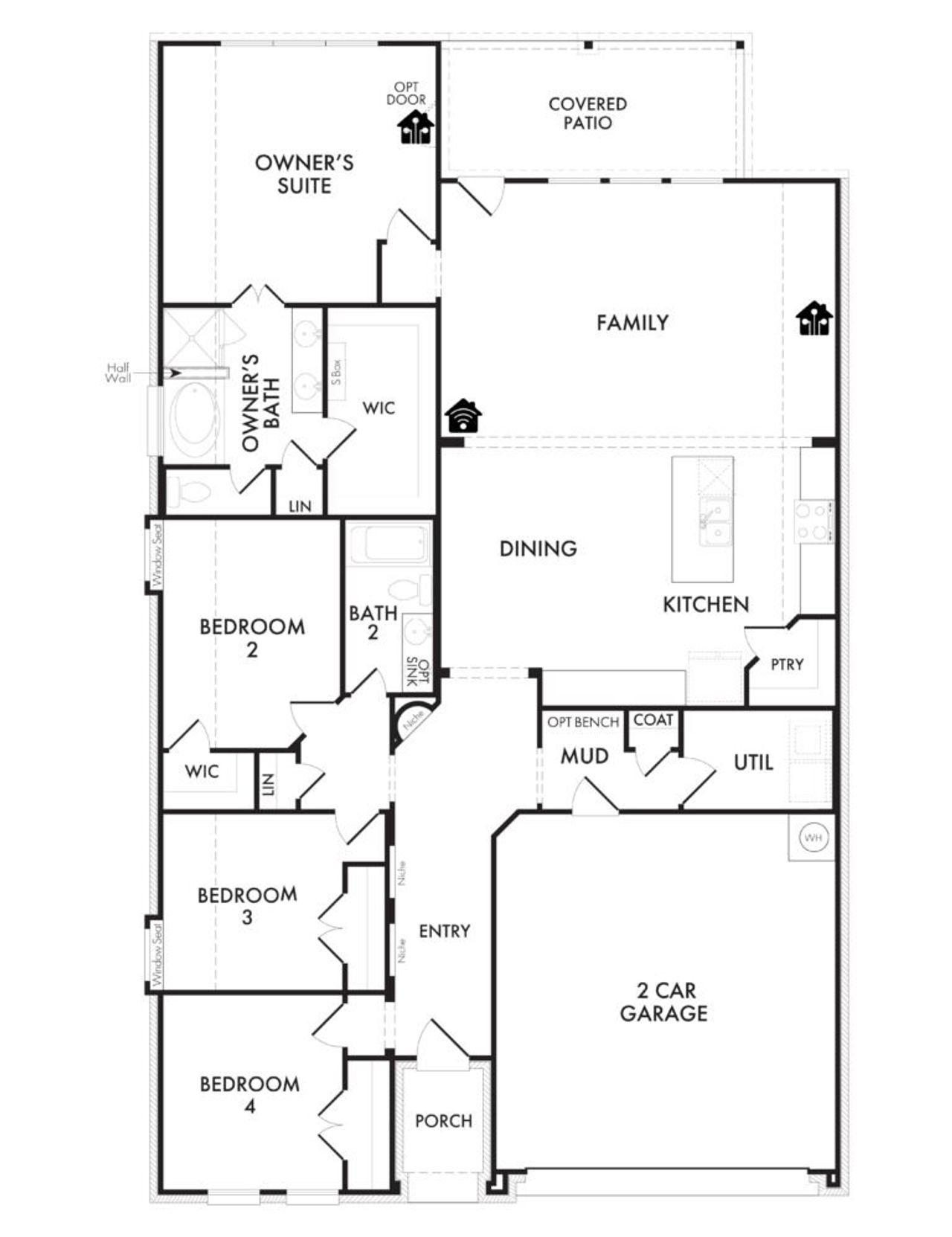 2D floor plan layout of this home in Arcadia Trails, Balch Springs, TX (Image 2).