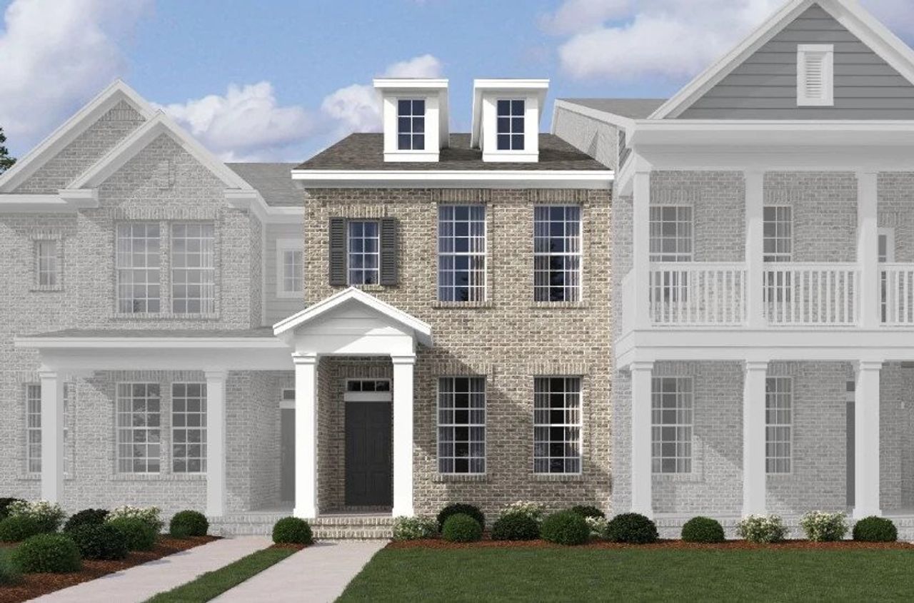 Representative exterior photo of a completed home built from the Esplanade by Ashton Woods in Clari Park Townhomes, Murfreesboro, TN (Image 2).