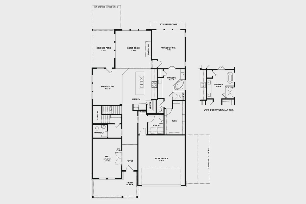 2D floor plan layout of this home in Green Oaks Preserve, Arlington, TX (Image 2). 2D floor plan layout of this home in Green Oaks Preserve, Arlington, TX (Image 2).