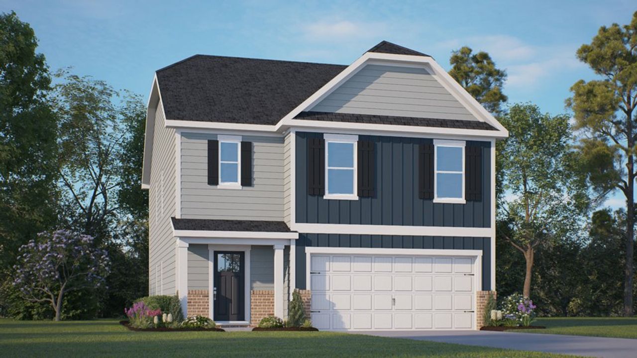 Representative exterior photo of a completed home built from the Robie by D.R. Horton in Collins Ridge, Hillsborough, NC (Image 2).