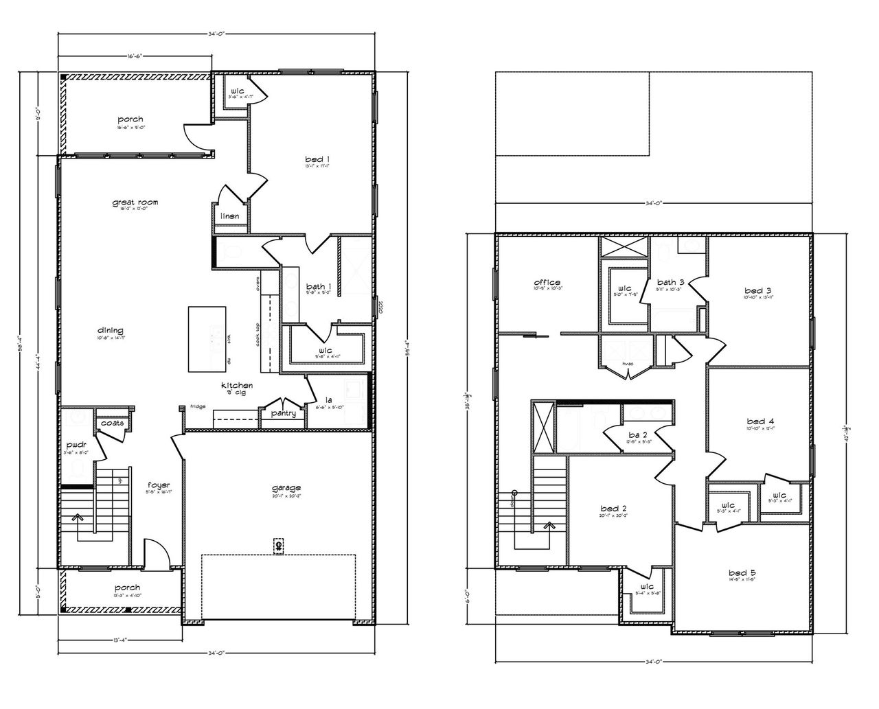 2D floor plan layout for the The Brayden by D.R. Horton in WindMark Beach, Port Saint Joe, FL (Image 2).