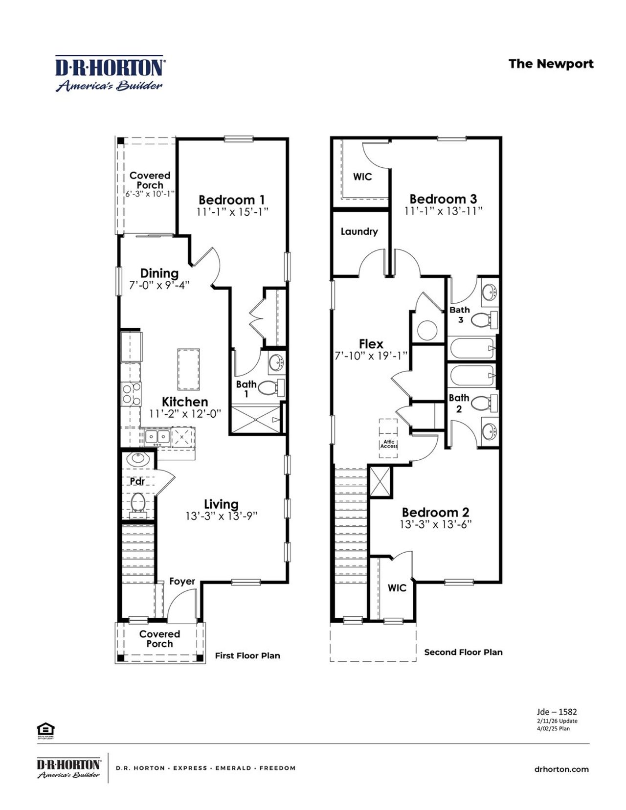 2D floor plan layout of this home in Fox Run, Supply, NC (Image 2). 2D floor plan layout of this home in Fox Run, Supply, NC (Image 2).