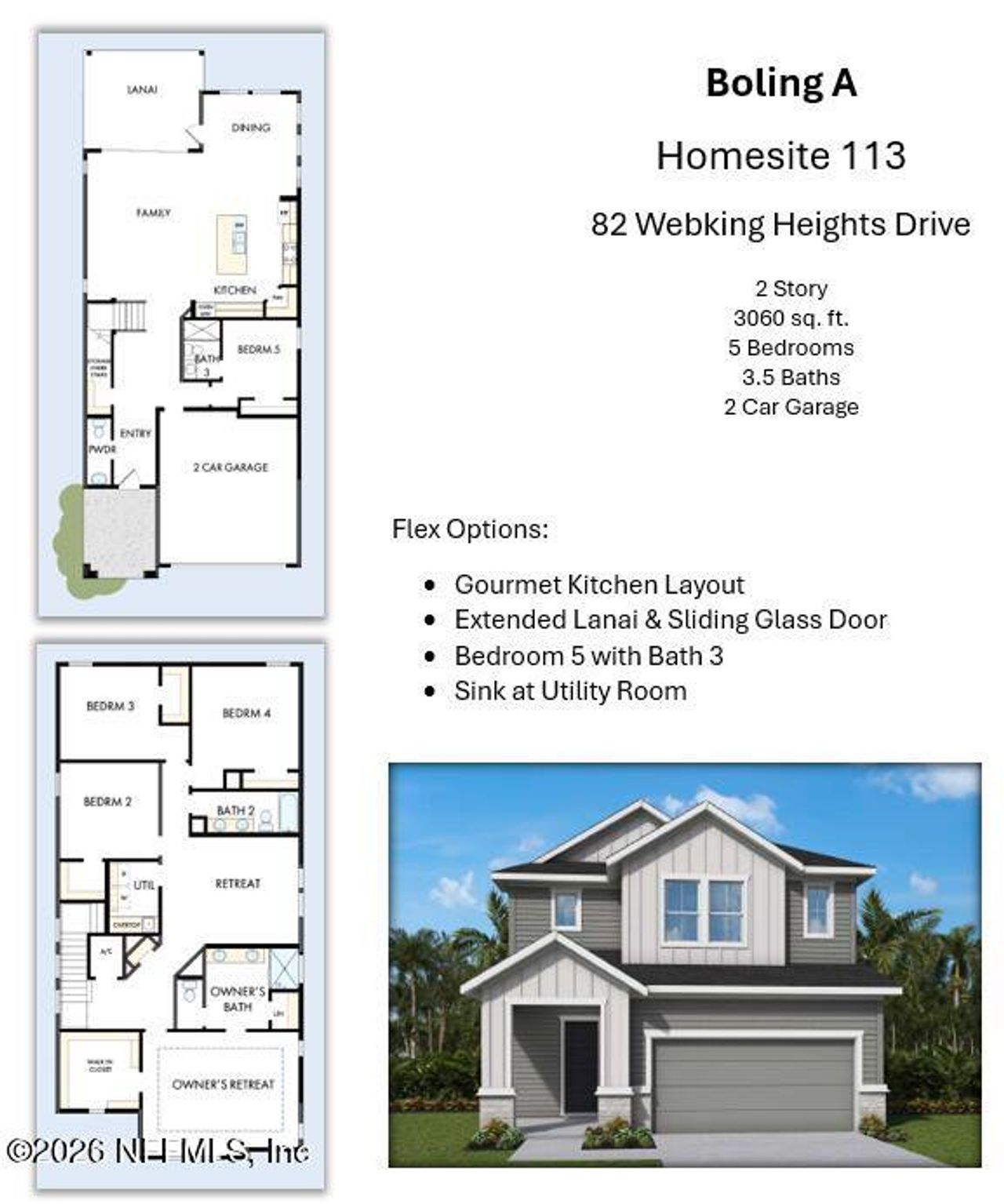 2D floor plan layout of this home in , St. Augustine, FL (Image 2). 2D floor plan layout of this home in , St. Augustine, FL (Image 2).