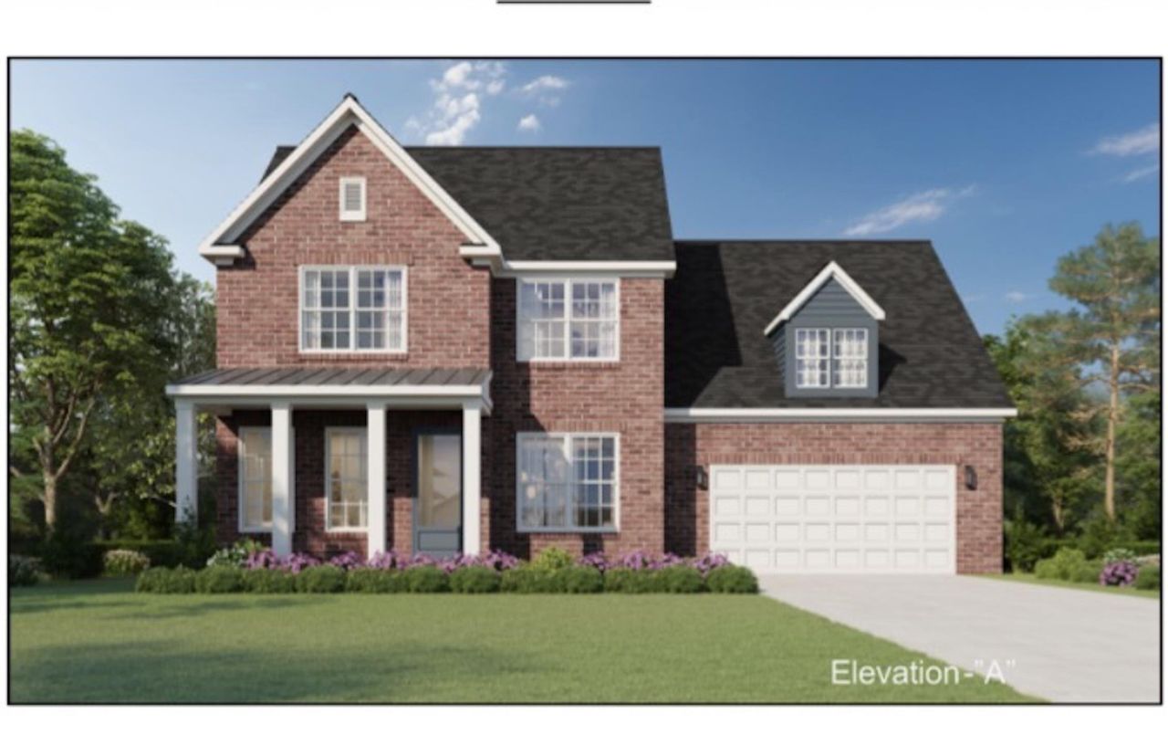 Front exterior of a new home in White Oak, Arlington, TN, highlighting curb appeal (Image 2).