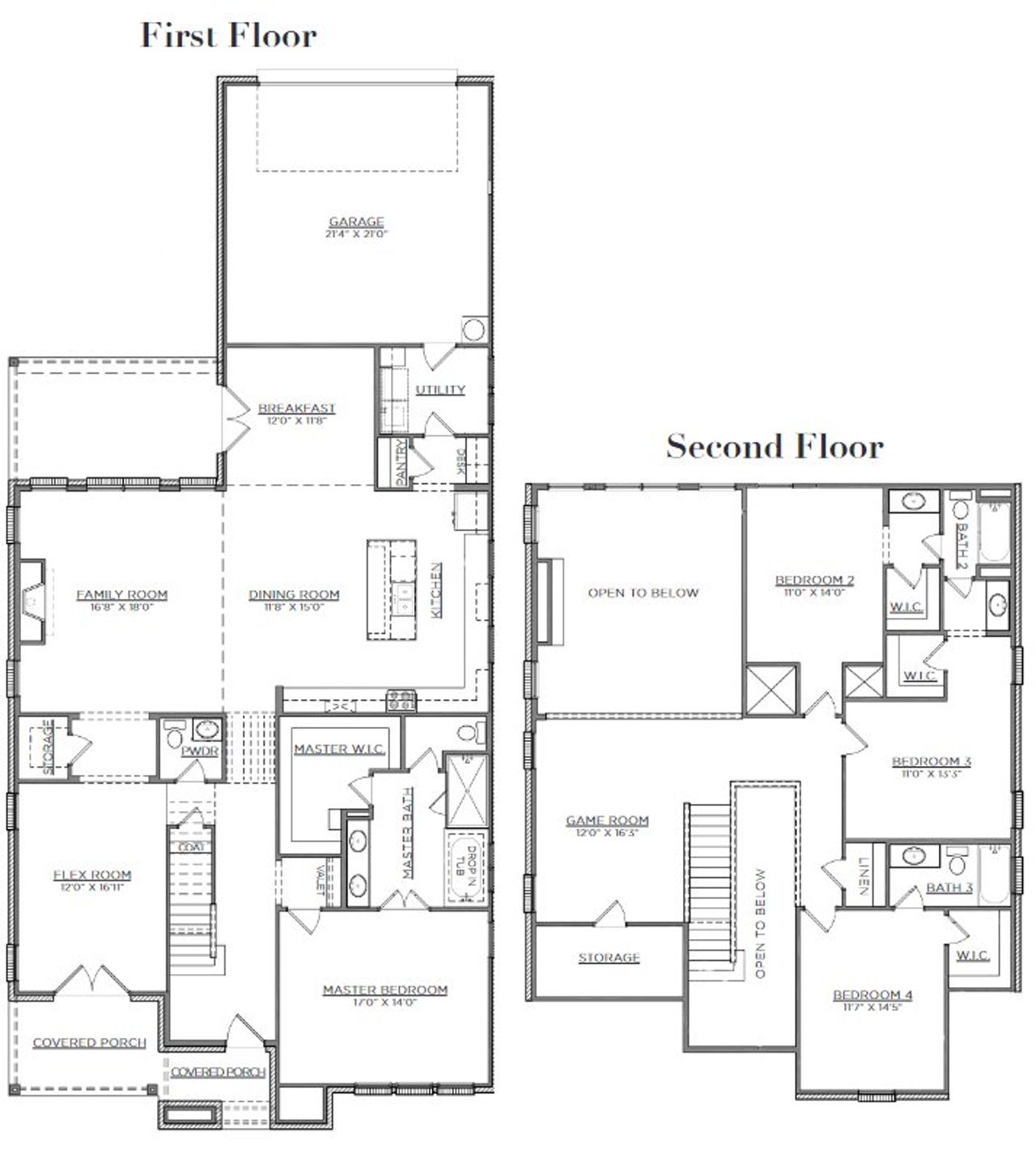 2D floor plan layout for the The Bennett by Village Homes in Walsh, Aledo, TX (Image 2). 2D floor plan layout for the The Bennett by Village Homes in Walsh, Aledo, TX (Image 2).