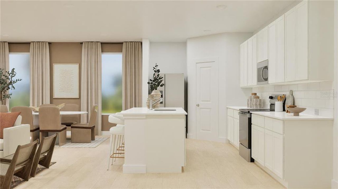 Furnished interior view inside a new home in Waterlin, St. Cloud (Image 2).