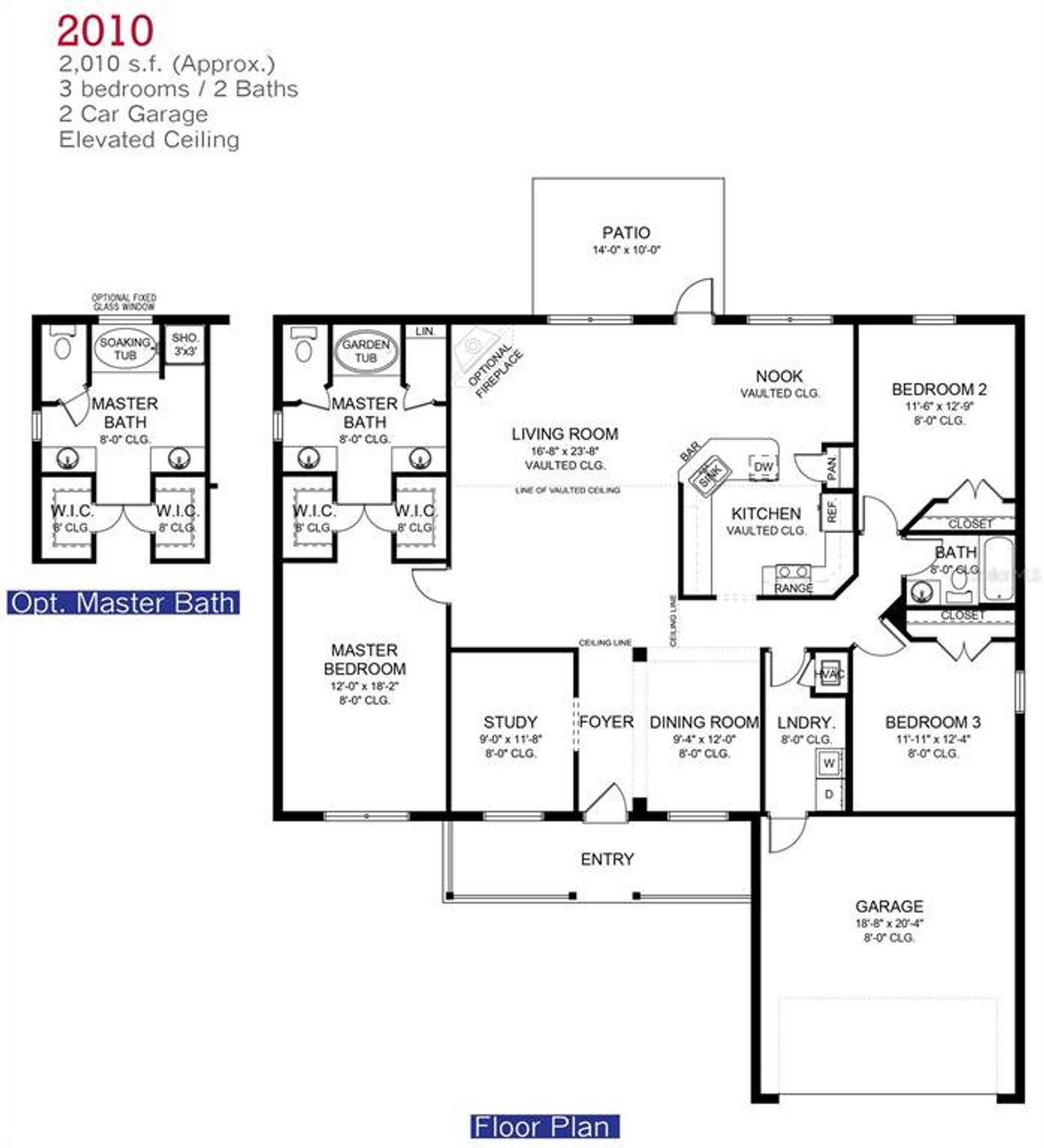 2D floor plan layout of this home in , Rotonda West, FL (Image 2).