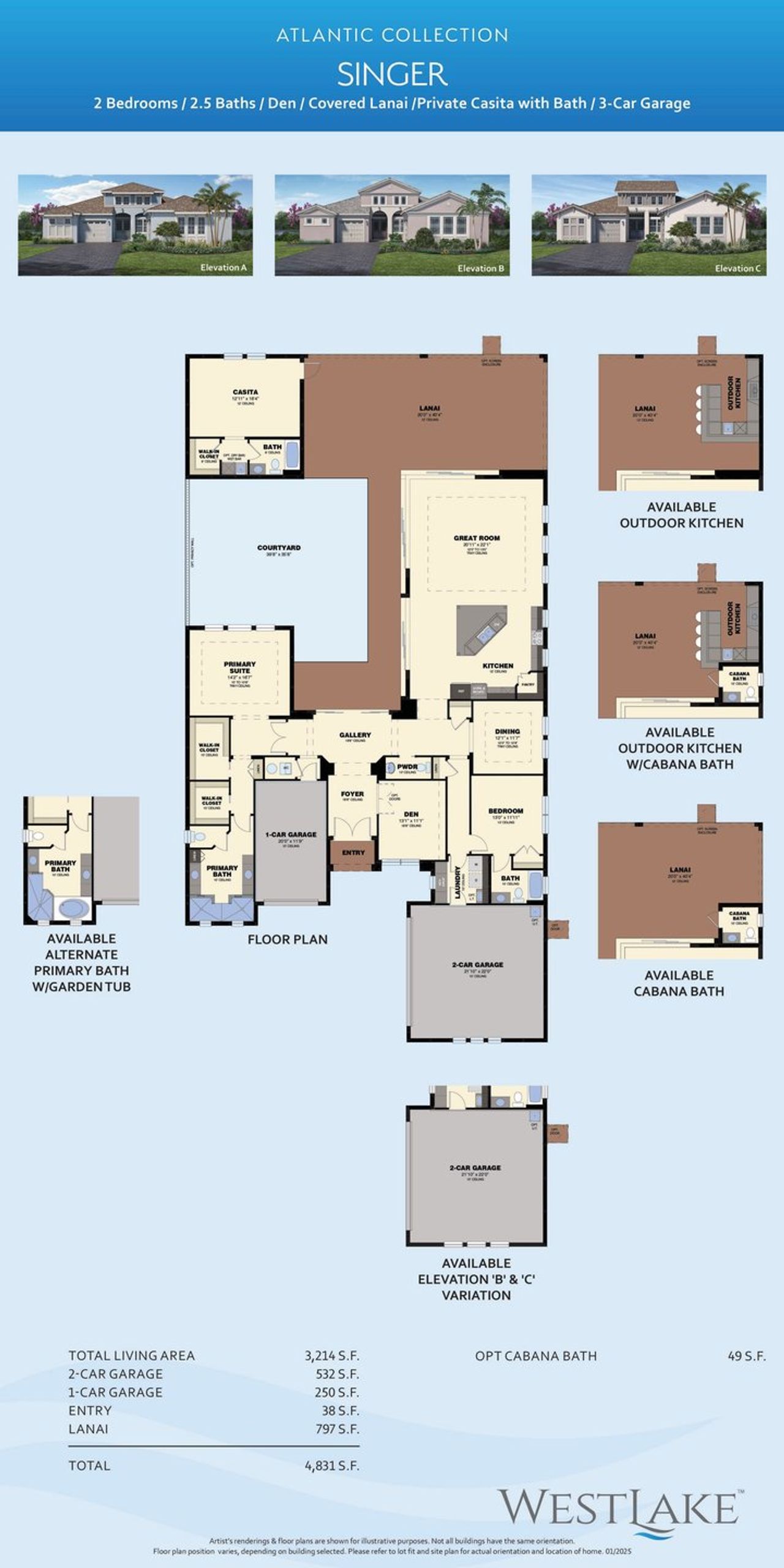 2D floor plan layout for the Singer by Minto Communities in Westlake, Westlake, FL (Image 2). 2D floor plan layout for the Singer by Minto Communities in Westlake, Westlake, FL (Image 2).