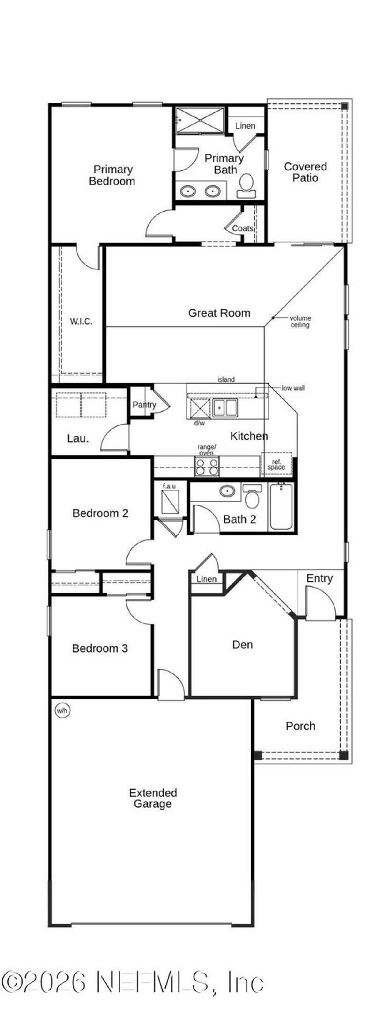 2D floor plan layout of this home in , Jacksonville, FL (Image 2).