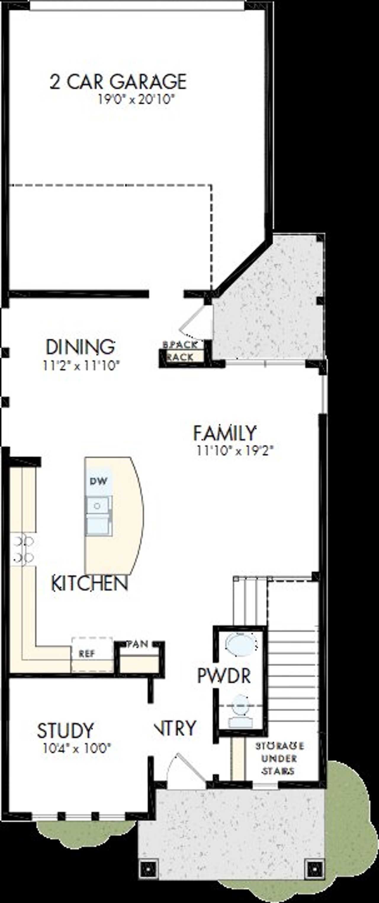 2D floor plan layout of this home in Bridgeland Central: Emerald Heights - Cottages Row Collection, Cypress, TX (Image 2). 2D floor plan layout of this home in Bridgeland Central: Emerald Heights - Cottages Row Collection, Cypress, TX (Image 2).
