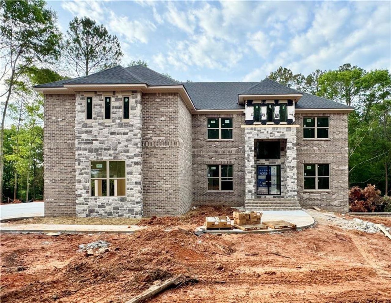 In-progress construction of a new home in , Loganville, GA (Image 2).