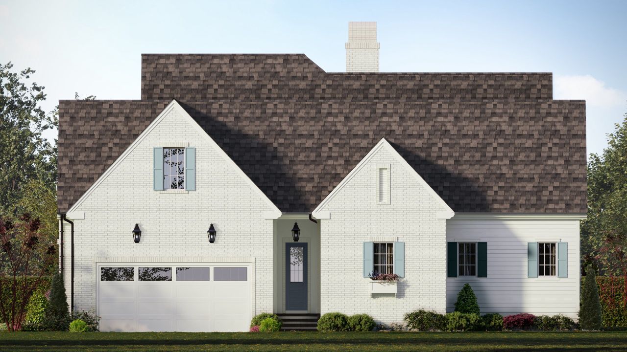 Front exterior of a new home in Pinehurst Proper, Pinehurst, NC, highlighting curb appeal (Image 2).