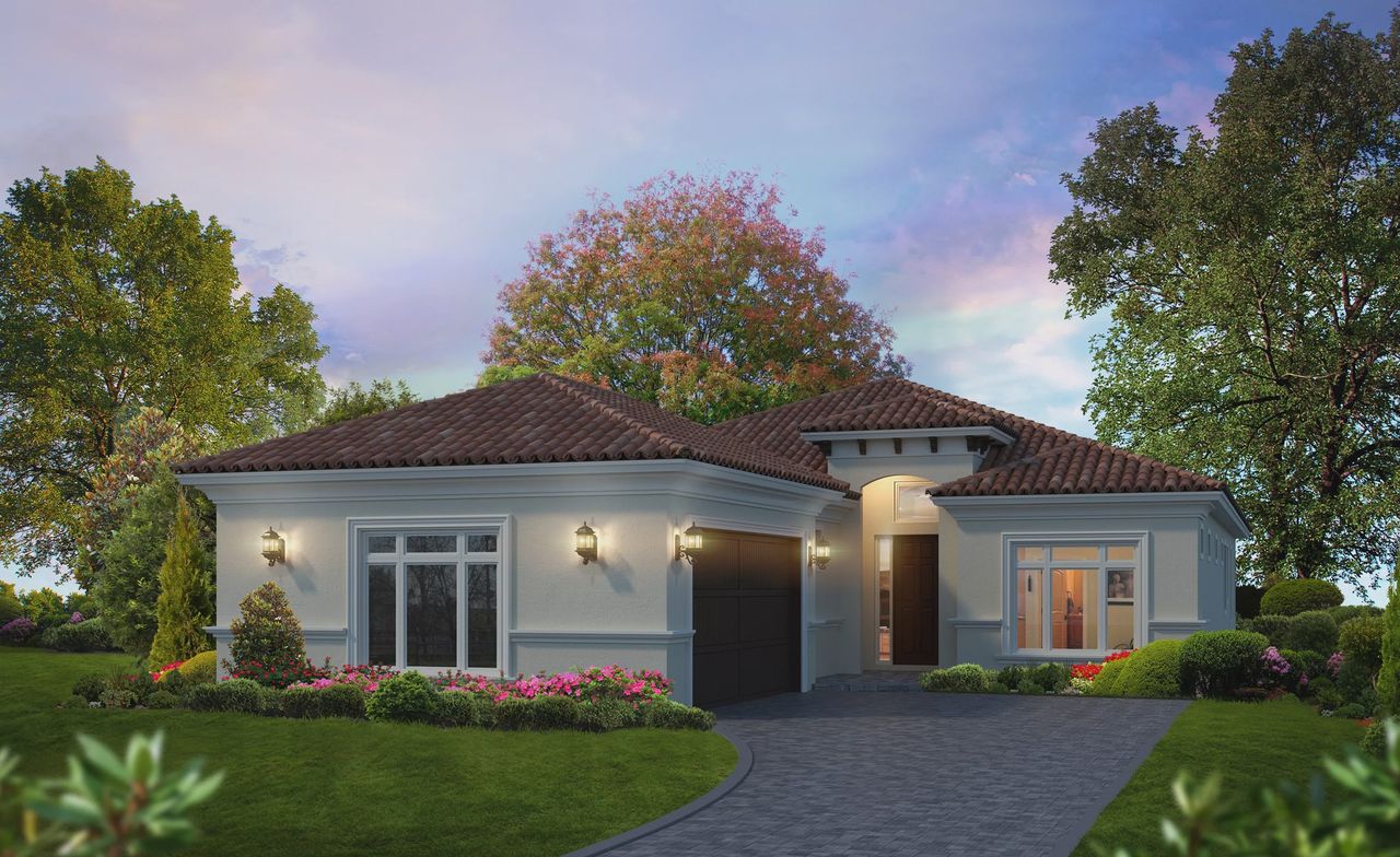 Representative exterior photo of a completed home built from the Nina by ICI Homes in The Conservatory at Hammock Beach, Palm Coast, FL (Image 2).