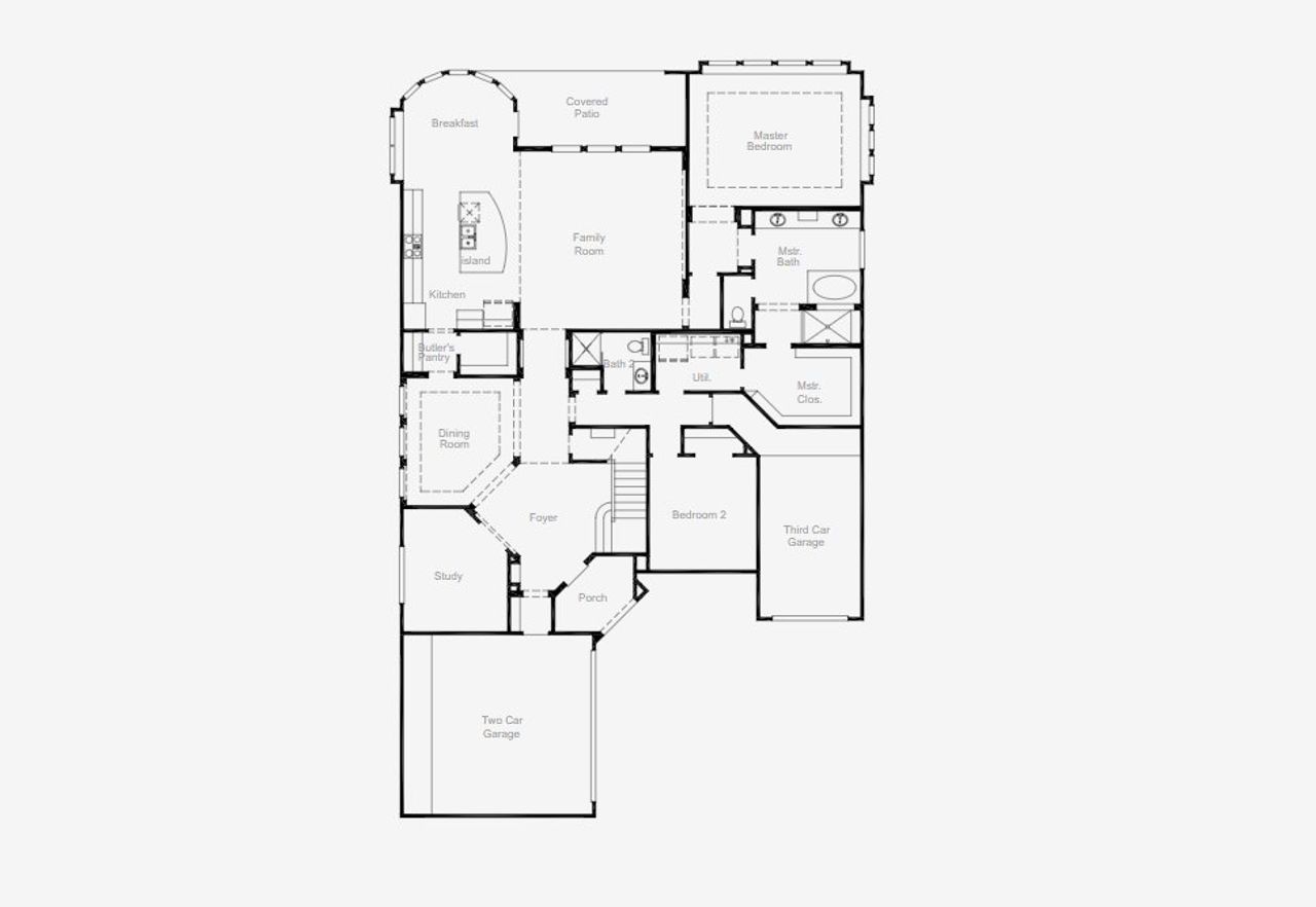 2D floor plan layout of this home in The Homestead, Rockwall, TX (Image 2). 2D floor plan layout of this home in The Homestead, Rockwall, TX (Image 2).