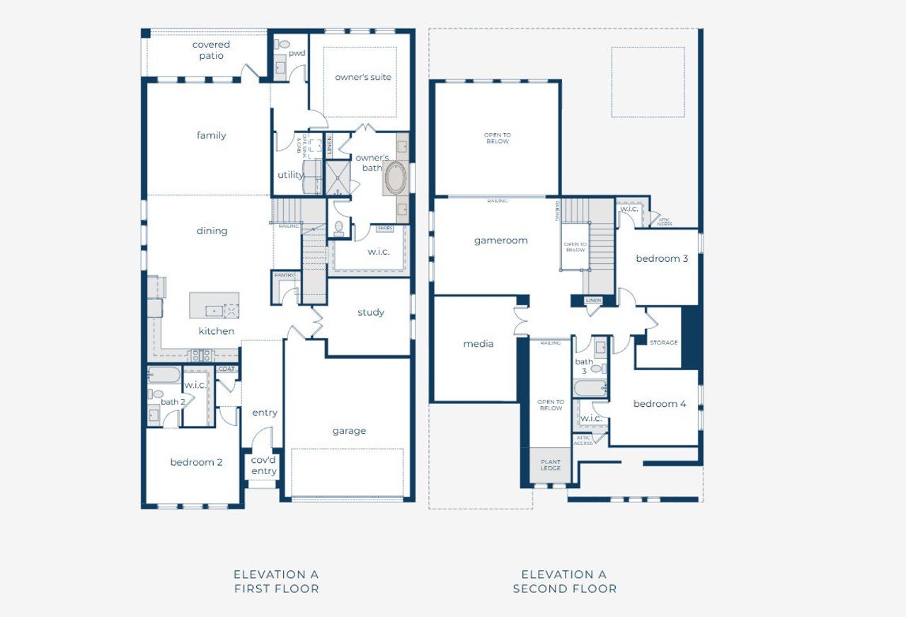 2D floor plan layout for the Percy by Normandy Homes in Cross Creek Meadows 55' & 60' Series, Celina, TX (Image 2). 2D floor plan layout for the Percy by Normandy Homes in Cross Creek Meadows 55' & 60' Series, Celina, TX (Image 2).