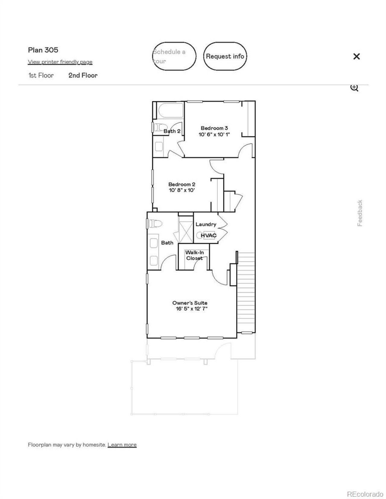 2D floor plan layout of this home in Sky Ranch: Parkside Collection, Watkins, CO (Image 2). 2D floor plan layout of this home in Sky Ranch: Parkside Collection, Watkins, CO (Image 2).