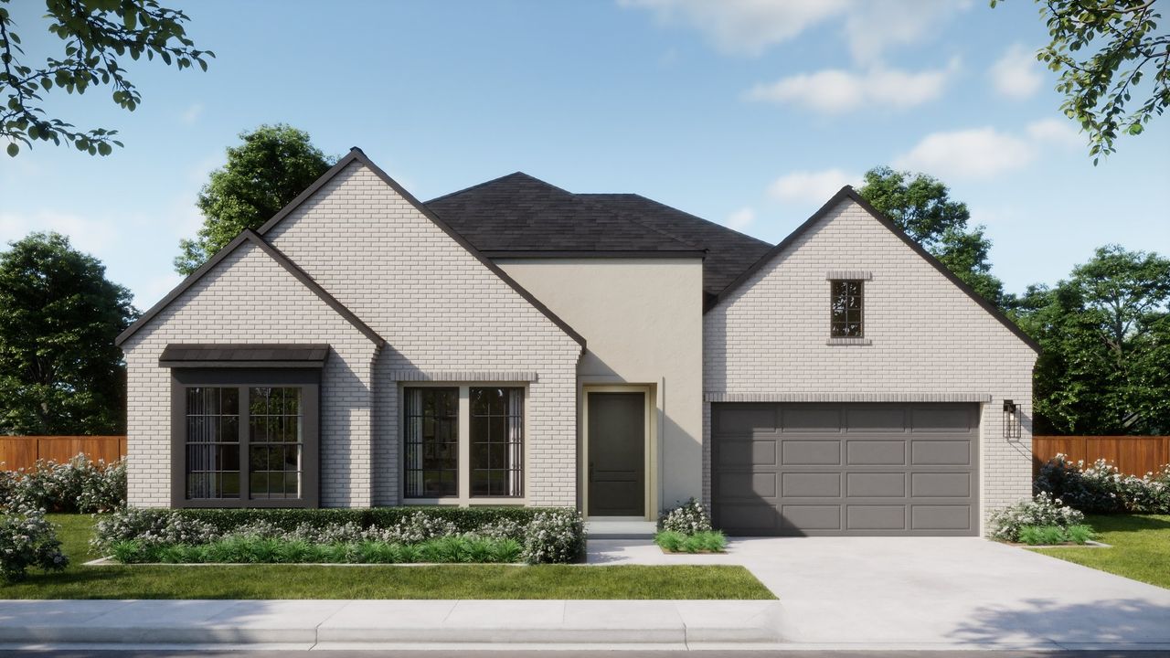 Representative exterior photo of a completed home built from the 5002 by Risewell Homes in Freedom at Anthem, Kyle, TX (Image 2).