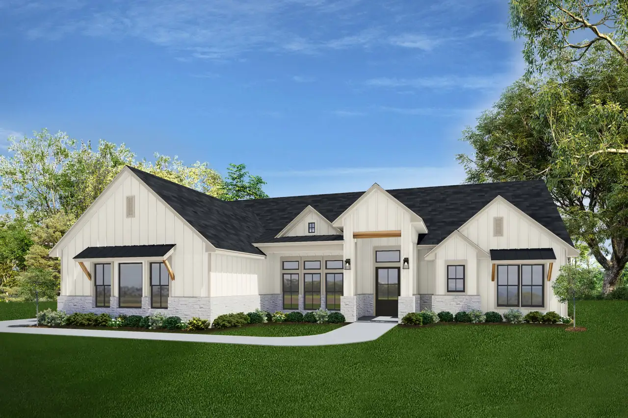 Representative exterior photo of a completed home built from the Pecos by Flintrock Builder in King Oaks, Salado, TX (Image 2).