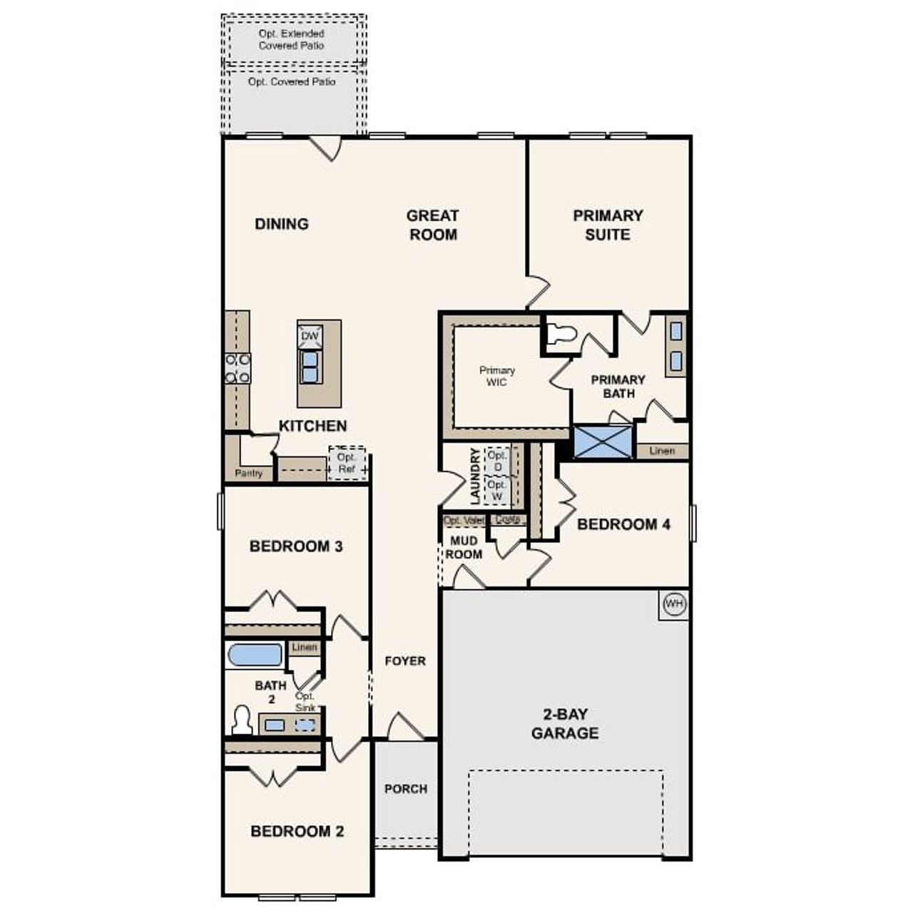 2D floor plan layout for the Cumberland by Century Communities in Somerset, Hockley, TX (Image 2). 2D floor plan layout for the Cumberland by Century Communities in Somerset, Hockley, TX (Image 2).