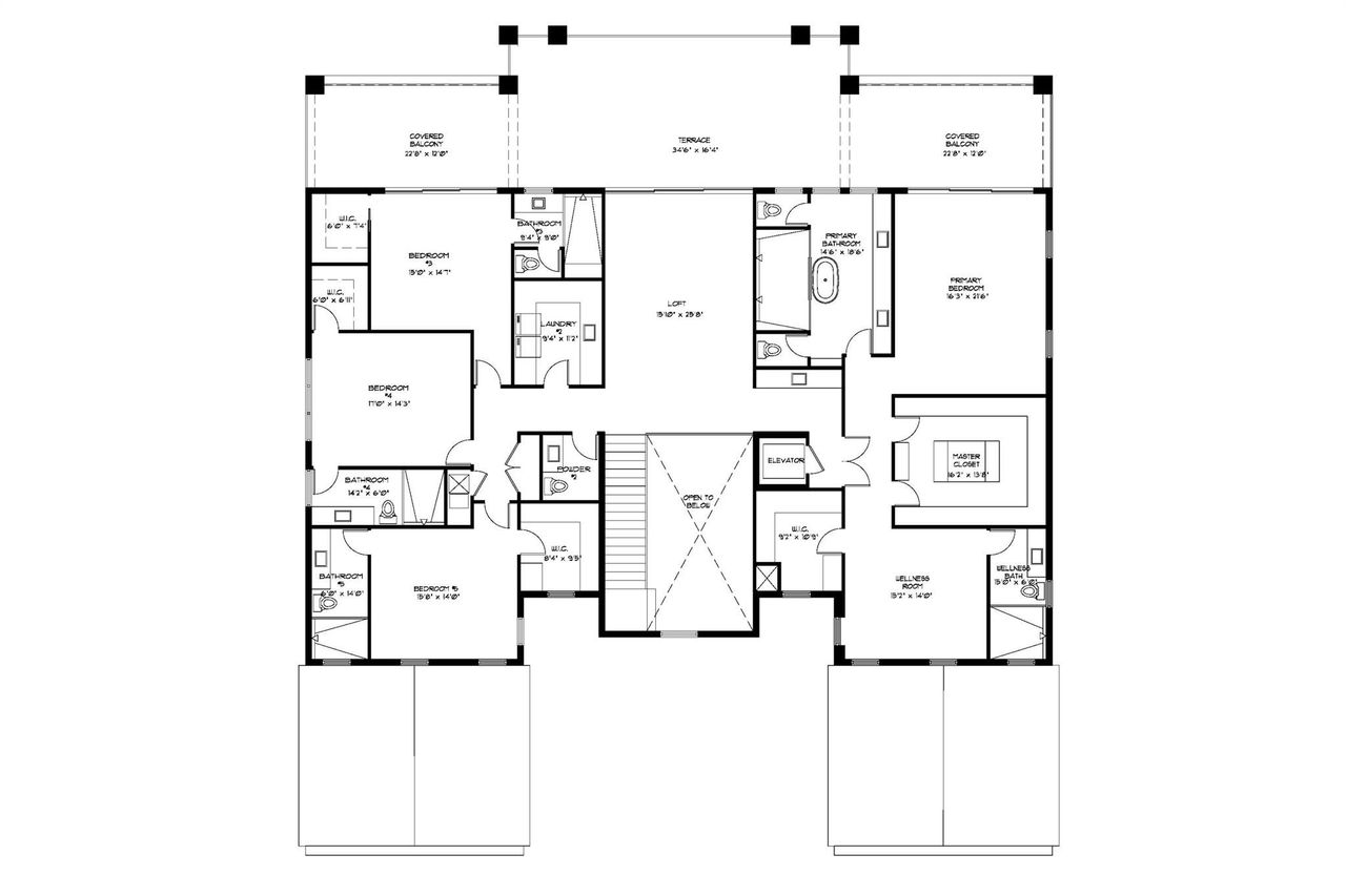 2D floor plan layout of this home in , Boca Raton, FL (Image 2).