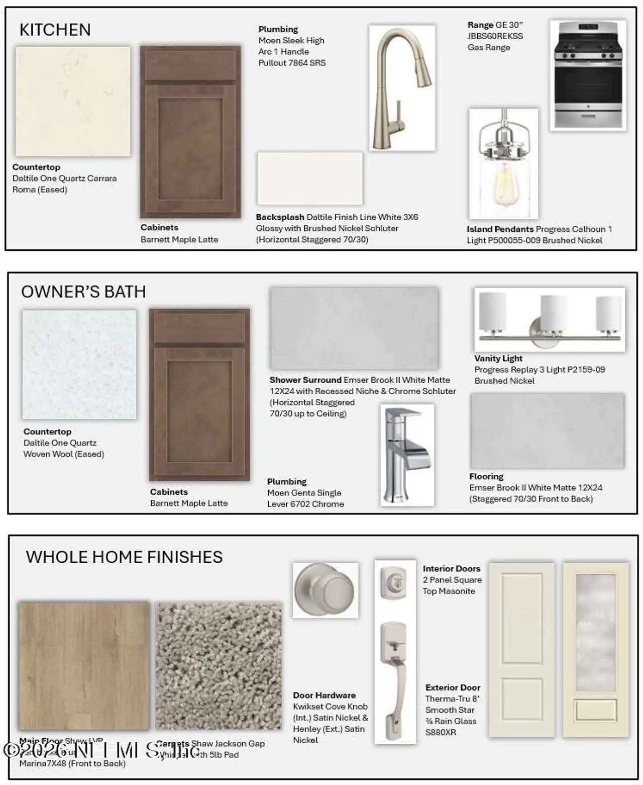Sample of building materials used in homes in Westerly Park at Wildlight – Overlook Collection, Yulee (Image 2). Sample of building materials used in homes in Westerly Park at Wildlight – Overlook Collection, Yulee (Image 2).