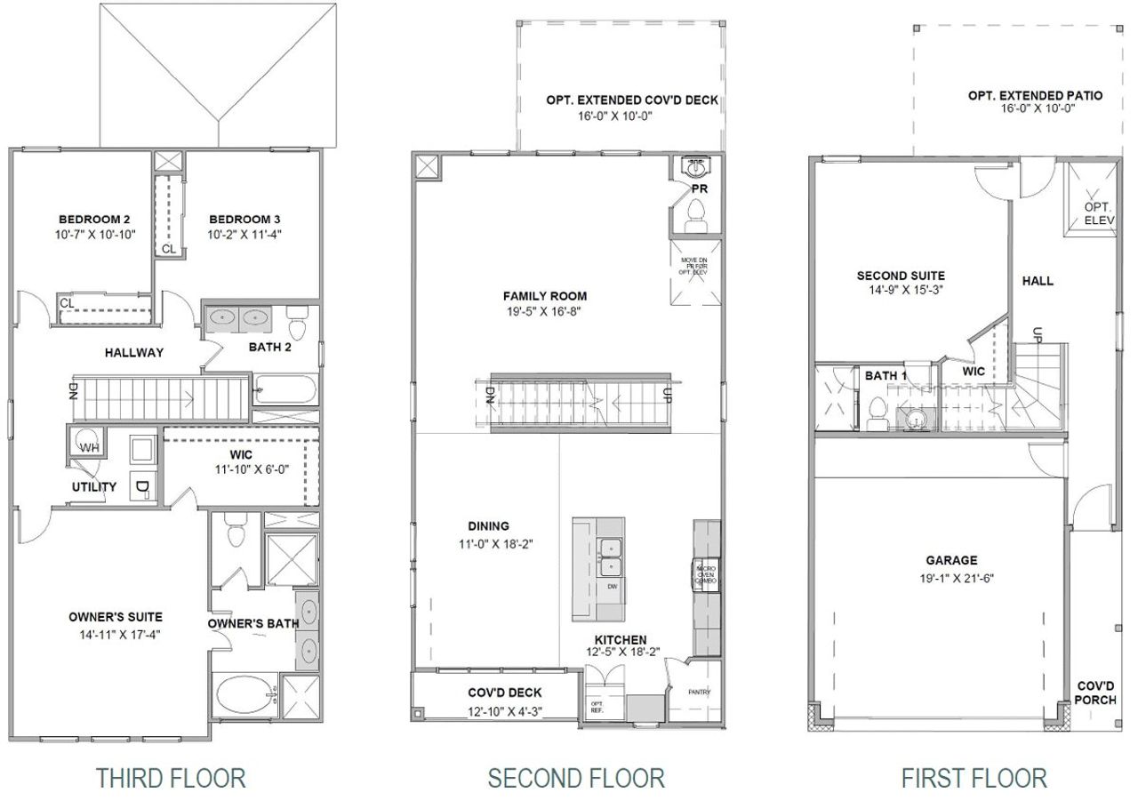 2D floor plan layout for the Elias 2520NC by Saratoga Homes in Aldine Pines, Houston, TX (Image 2). 2D floor plan layout for the Elias 2520NC by Saratoga Homes in Aldine Pines, Houston, TX (Image 2).