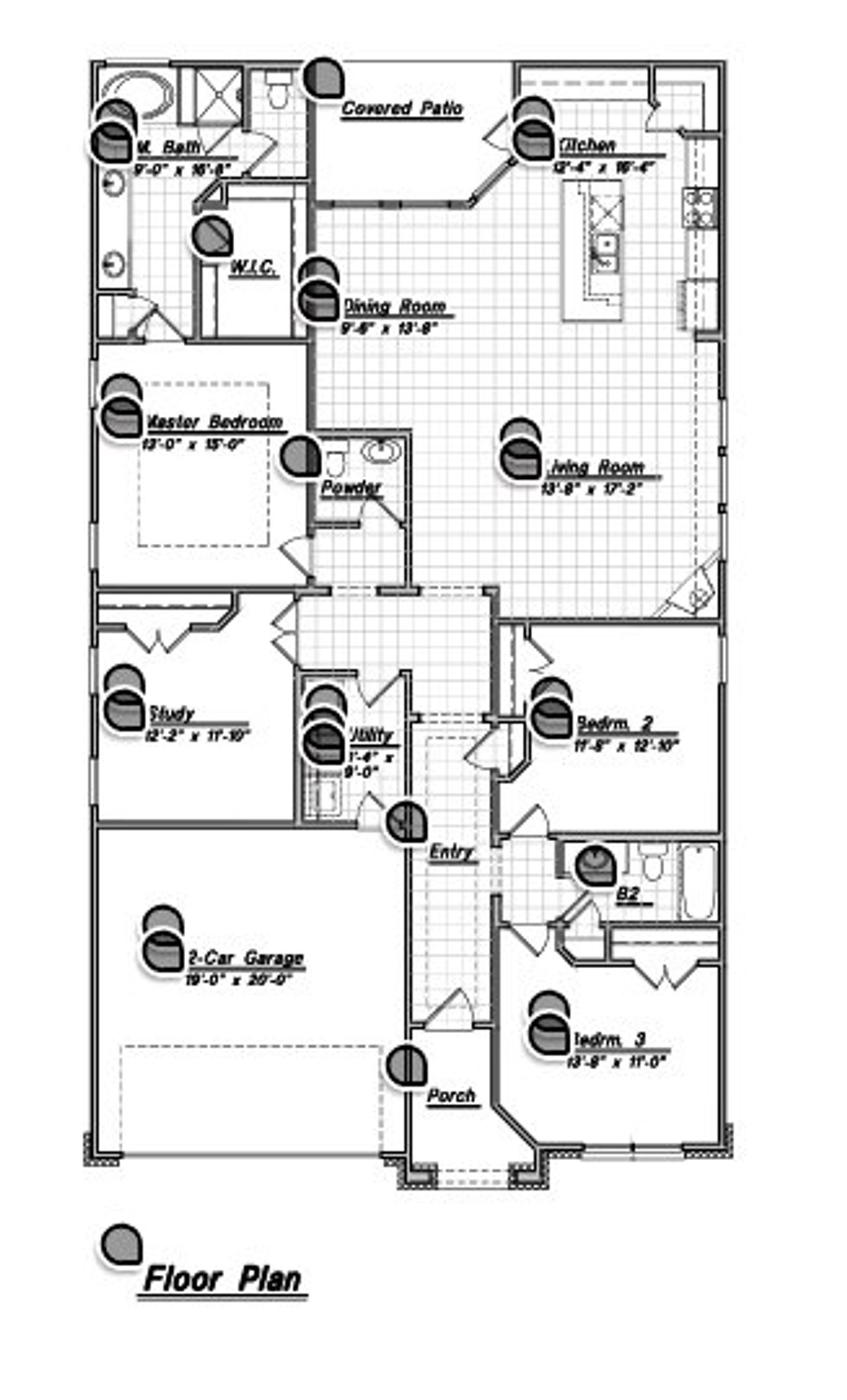 2D floor plan layout for the 50’s Edgewood by Bellaire Homes in The Parklands, Schertz, TX (Image 2). 2D floor plan layout for the 50’s Edgewood by Bellaire Homes in The Parklands, Schertz, TX (Image 2).