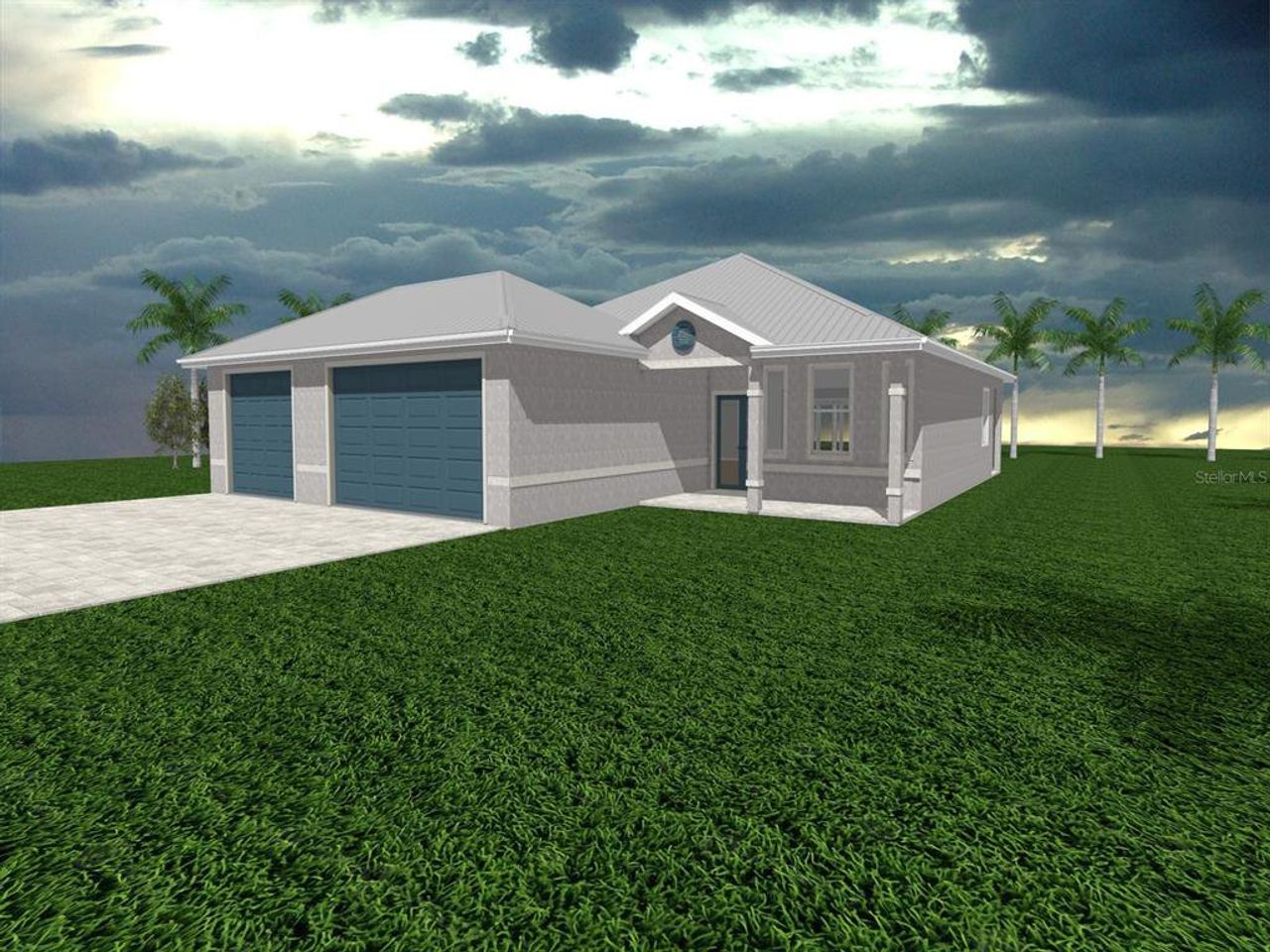 Exterior details and patio area of a home in , Port Charlotte (Image 2). Exterior details and patio area of a home in , Port Charlotte (Image 2).