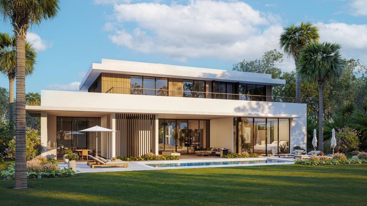 Representative exterior details of a home built from the VERBIER by Centaur Holdings in Panther National, Palm Beach Gardens (Image 2).