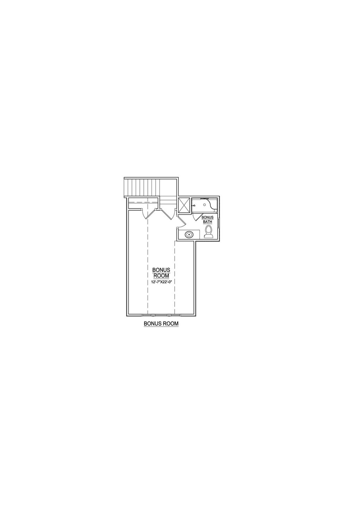 2D floor plan layout of this home in The Preserve at Langston, Winterville, NC (Image 2).