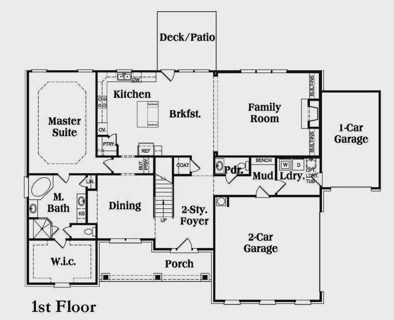 2D floor plan layout for the The Woodmont by Reliant Homes in Stonegate, Monroe, GA (Image 2). 2D floor plan layout for the The Woodmont by Reliant Homes in Stonegate, Monroe, GA (Image 2).