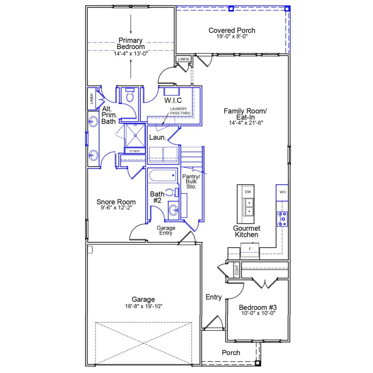 2D floor plan layout of this home in Ovation at Sweetbrier, Durham, NC (Image 2). 2D floor plan layout of this home in Ovation at Sweetbrier, Durham, NC (Image 2).