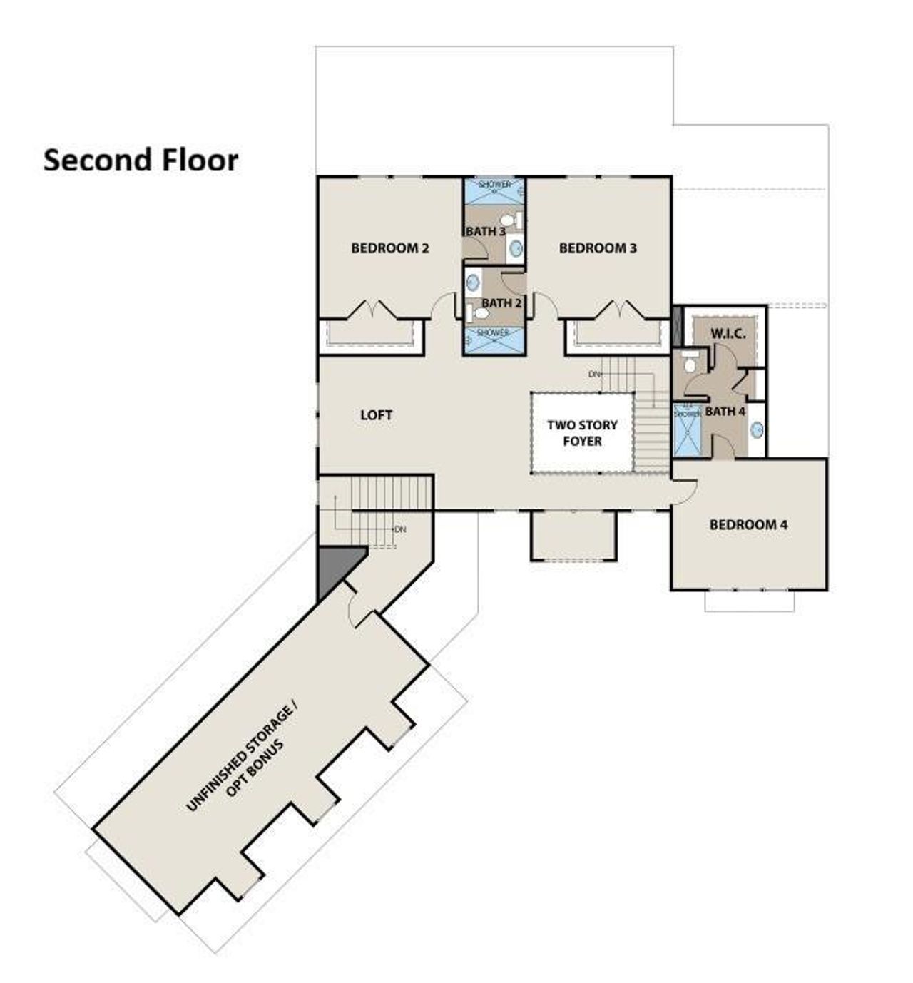 2D floor plan layout of this home in , Cumming, GA (Image 2).