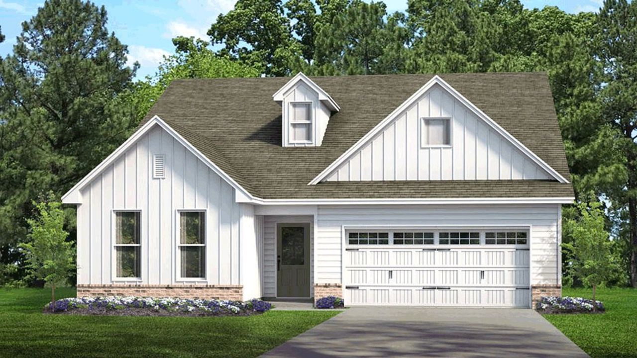 Representative exterior photo of a completed home built from the Sophie by D.R. Horton in The Manors at Haywood Glen, Knightdale, NC (Image 2).
