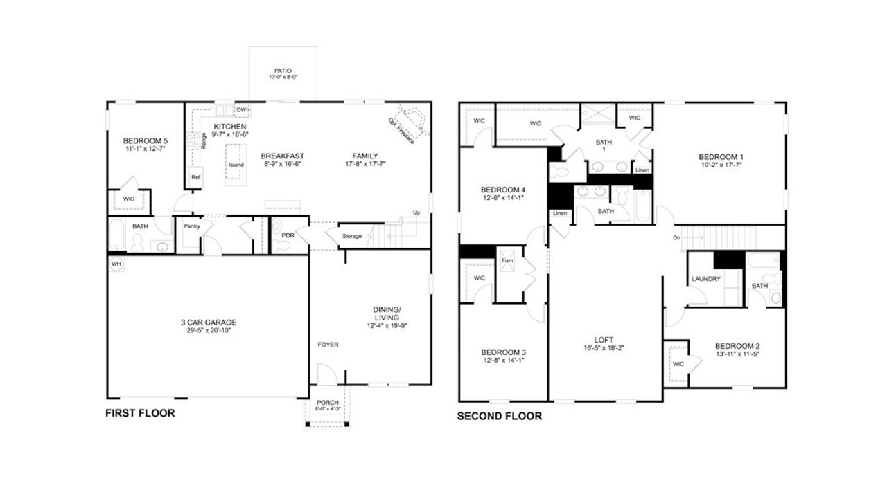2D floor plan layout of this home in Fieldcrest Acres, Blountville, TN (Image 2).
