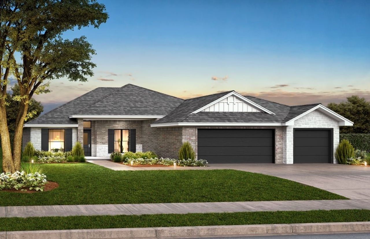 Representative exterior photo of a completed home built from the Buchanan by Home Creations in Encino Estates, Dayton, TX (Image 2).