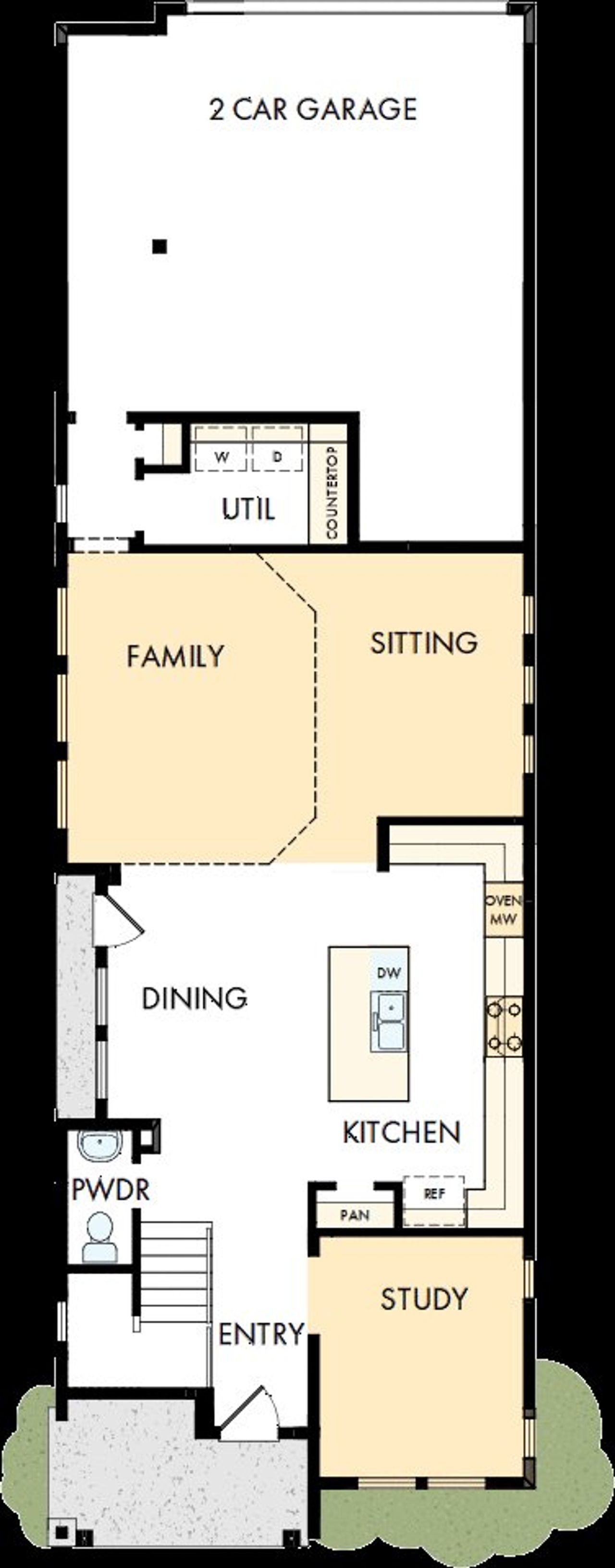 2D floor plan layout of this home in Walsh Cottage, Fort Worth, TX (Image 2).