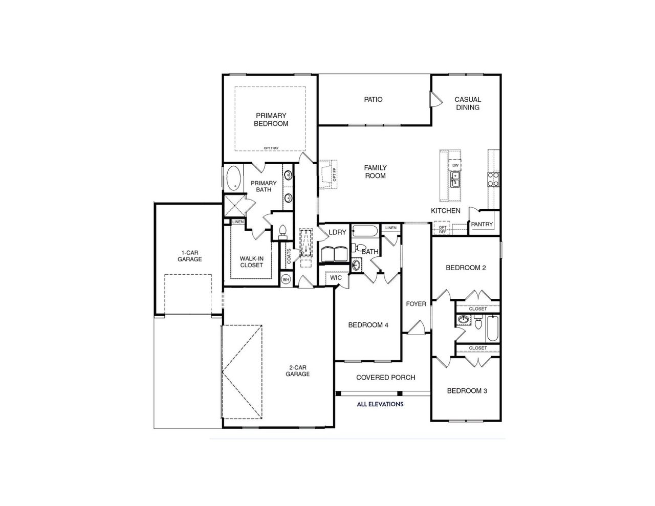 2D floor plan layout of this home in Wesley Woods, Monroe, GA (Image 2). 2D floor plan layout of this home in Wesley Woods, Monroe, GA (Image 2).