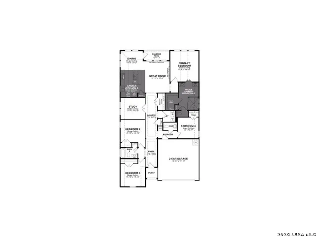 2D floor plan layout of this home in , Schertz, TX (Image 2).