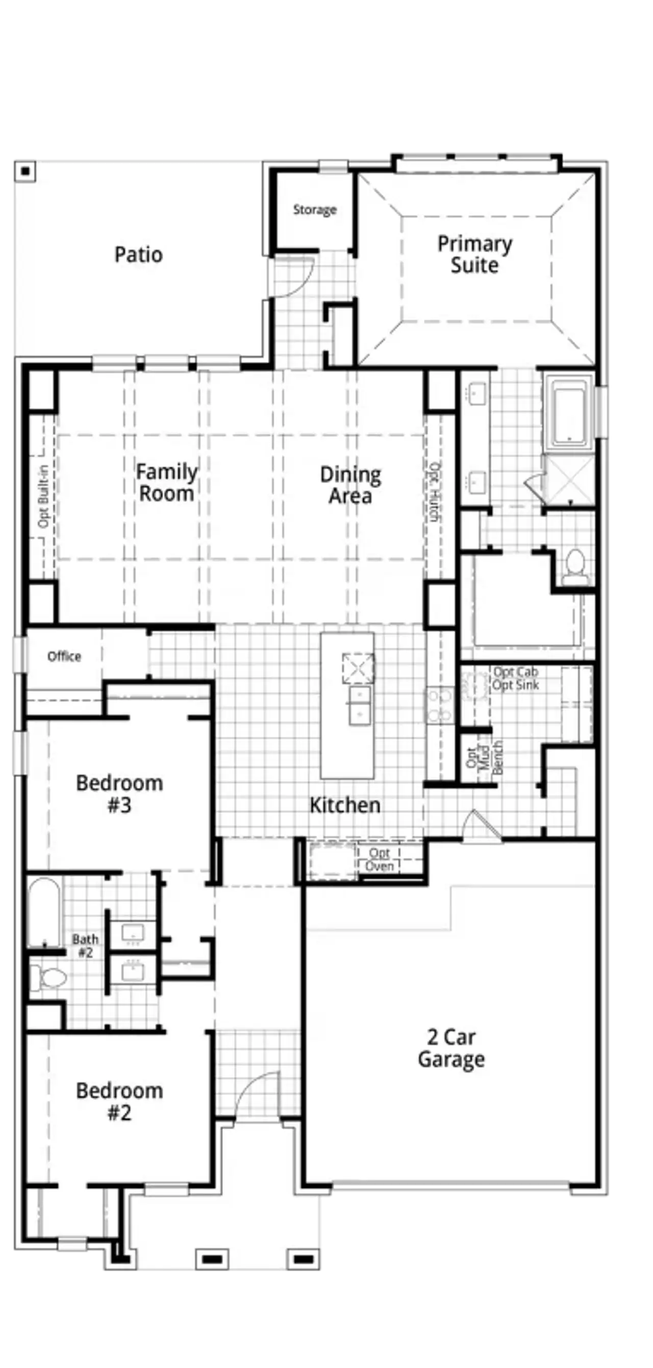 2D floor plan layout of this home in Wellington, Fort Worth, TX (Image 2).