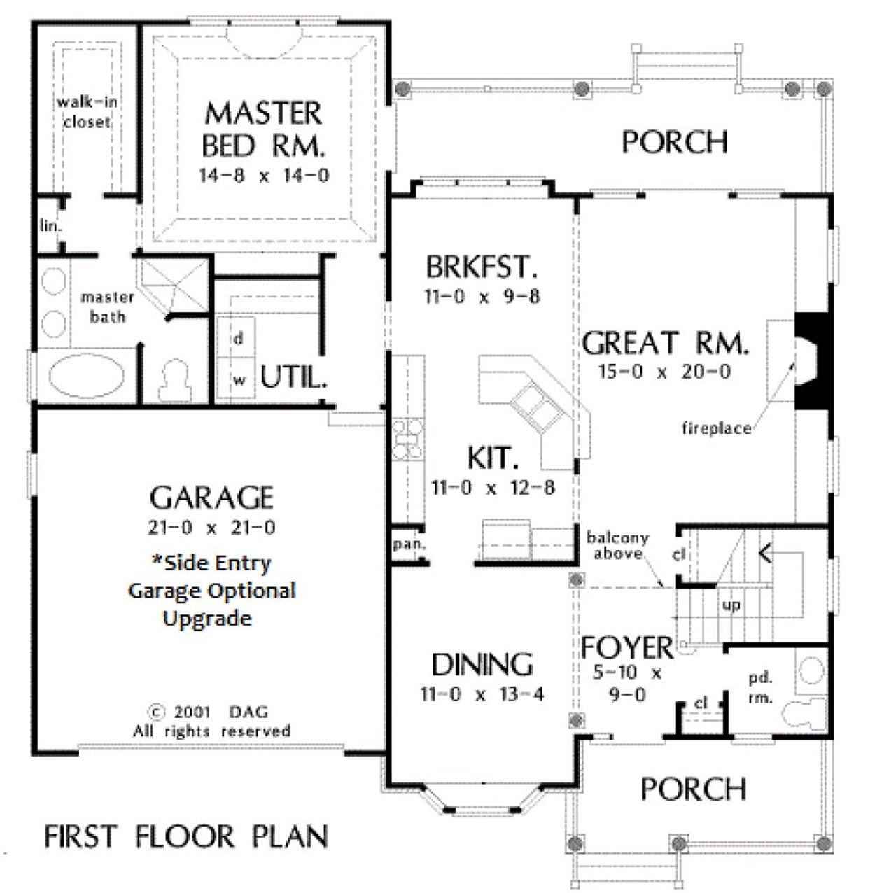 2D floor plan layout for the The Meadowsweet by Bamford and Company in Rowland Springs, Cartersville, GA (Image 2).