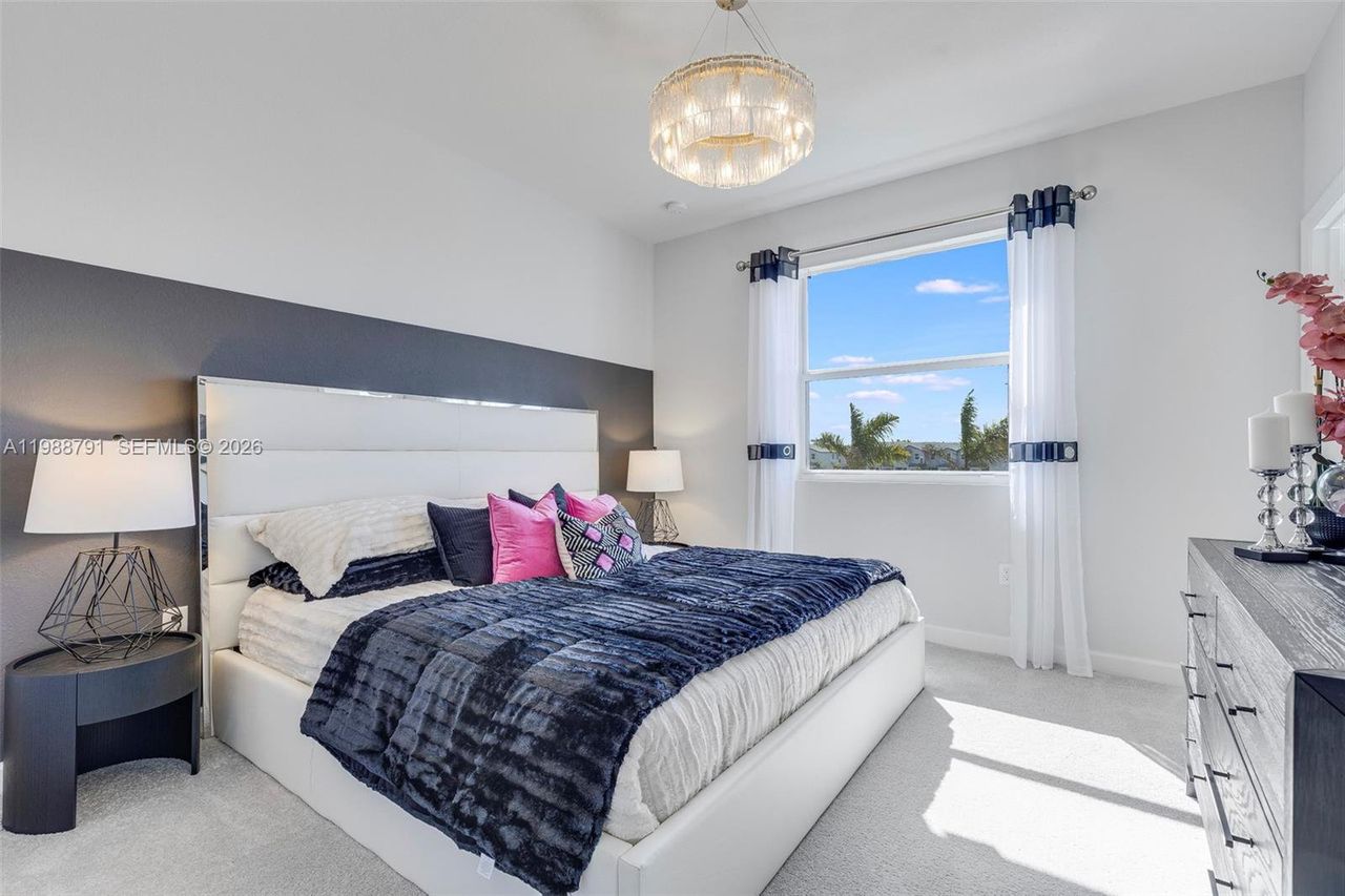 Furnished interior view inside a new home in Del Mar, Miami (Image 2).