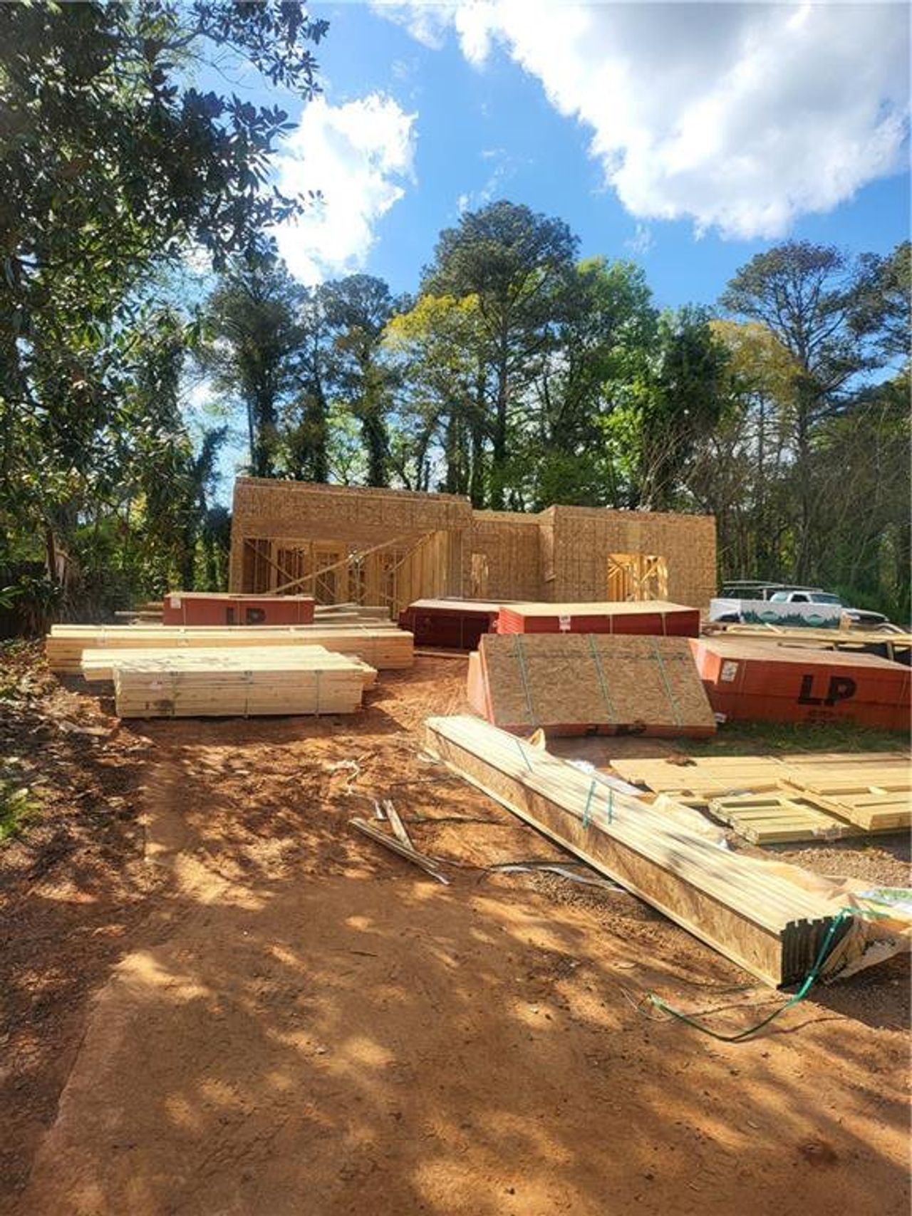 In-progress construction of a new home in , East Point, GA (Image 2).