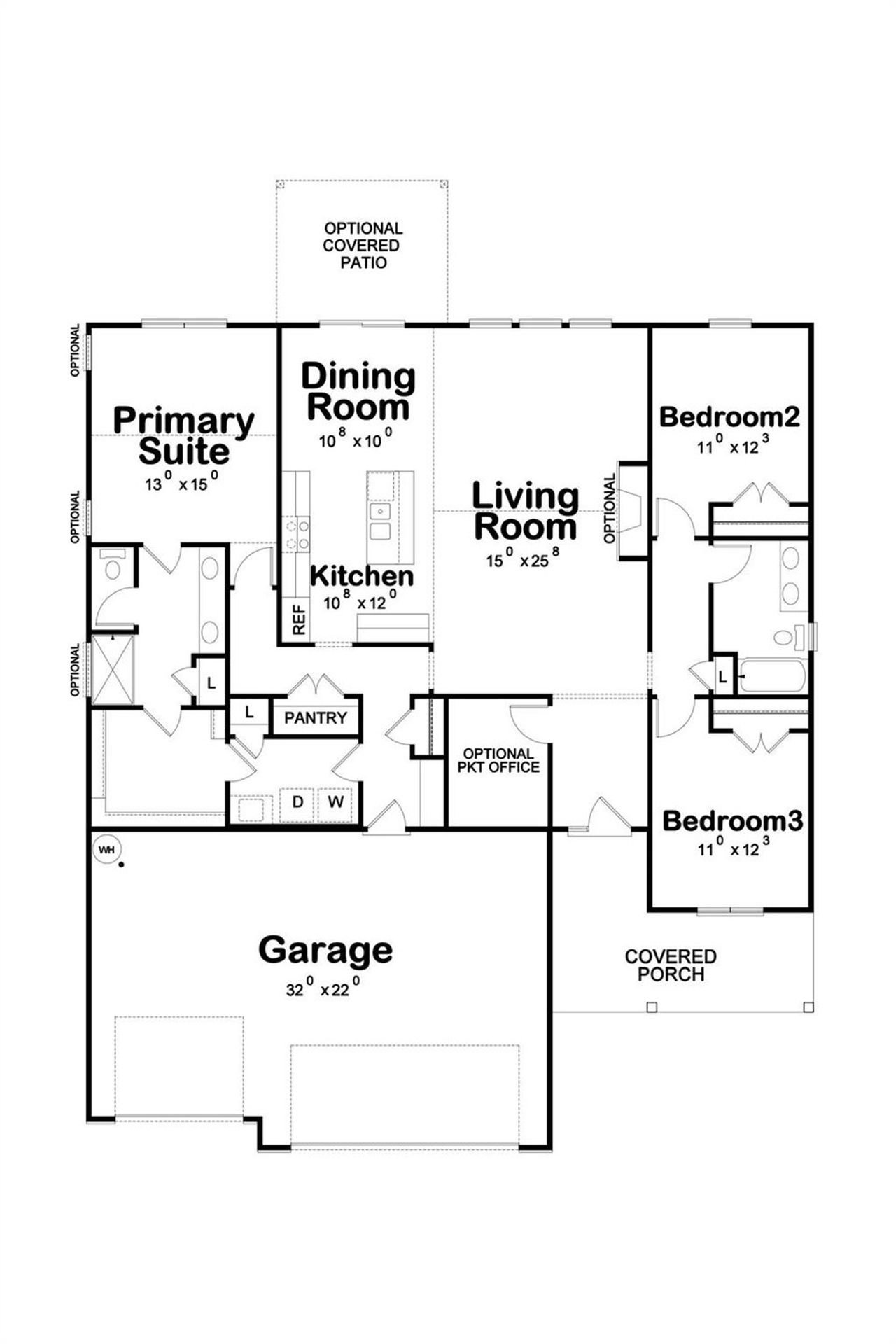 2D floor plan layout of this home in , York, SC (Image 2).