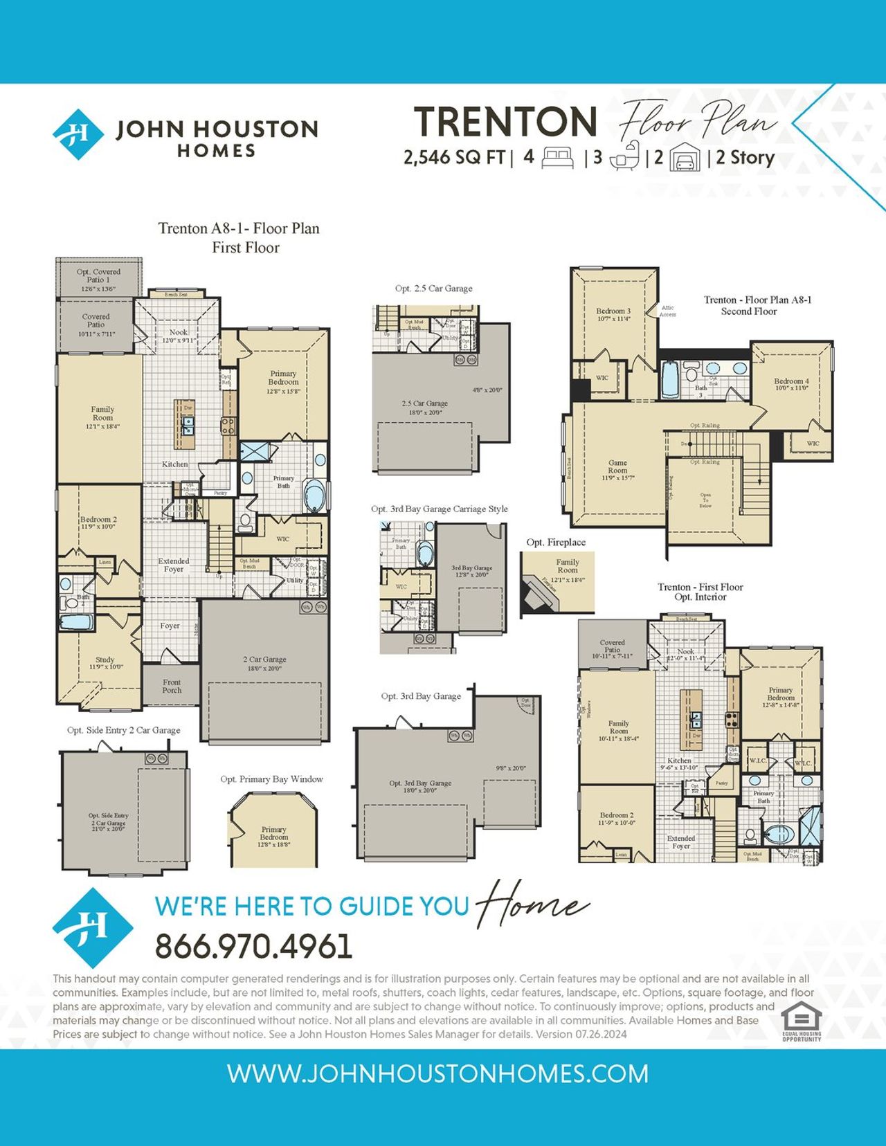 2D floor plan layout for the Trenton by John Houston Homes in Vista Point, Grandview, TX (Image 2). 2D floor plan layout for the Trenton by John Houston Homes in Vista Point, Grandview, TX (Image 2).