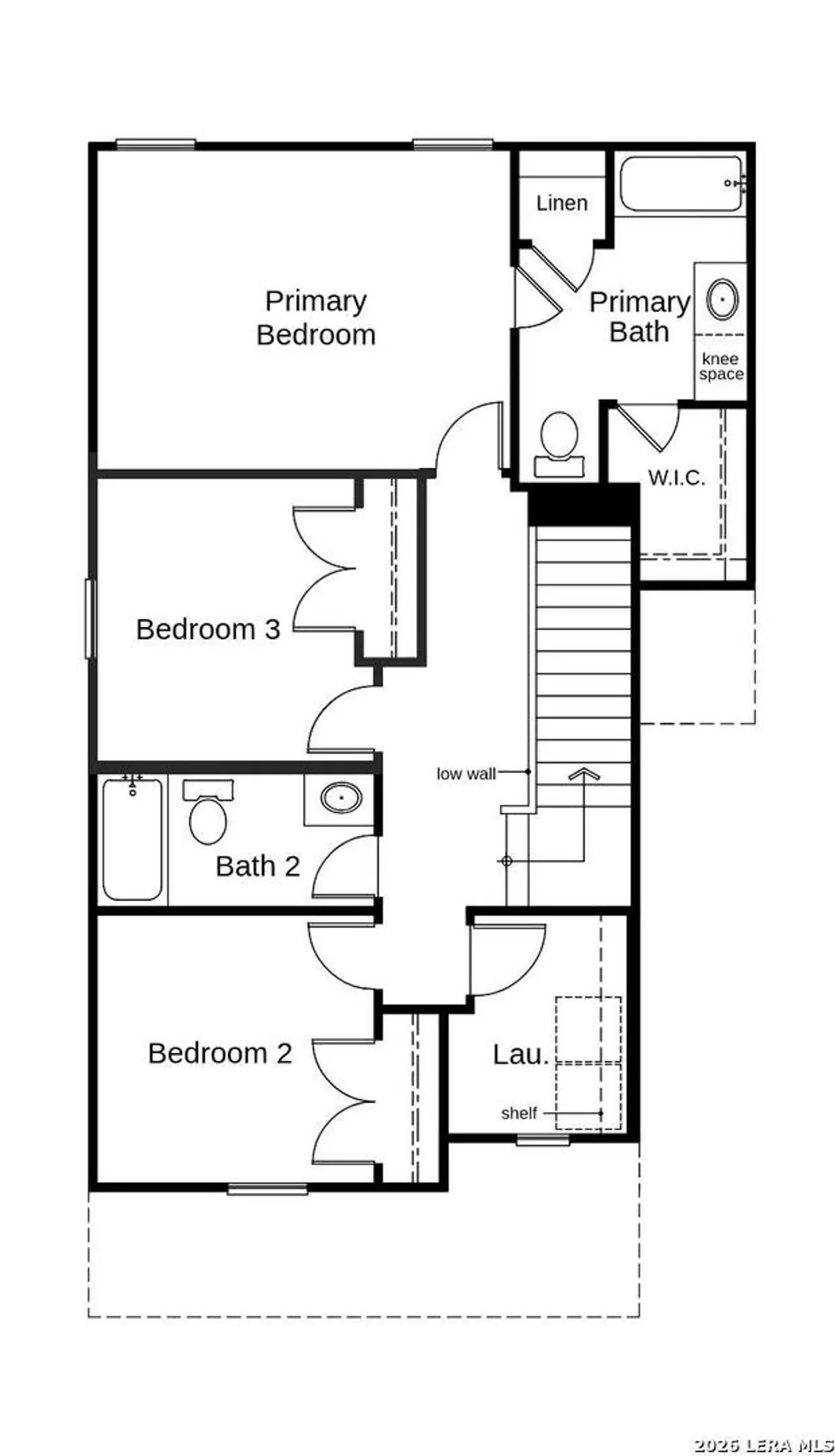 2D floor plan layout of this home in Spanish Trails Villas, San Antonio, TX (Image 2).
