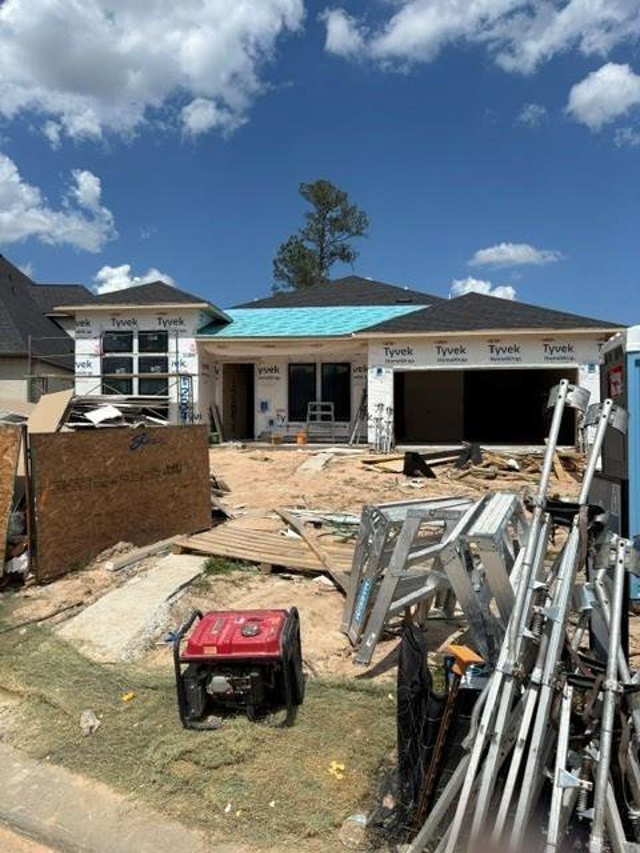In-progress construction of a new home in Evergreen 60', Conroe, TX (Image 2). In-progress construction of a new home in Evergreen 60', Conroe, TX (Image 2).