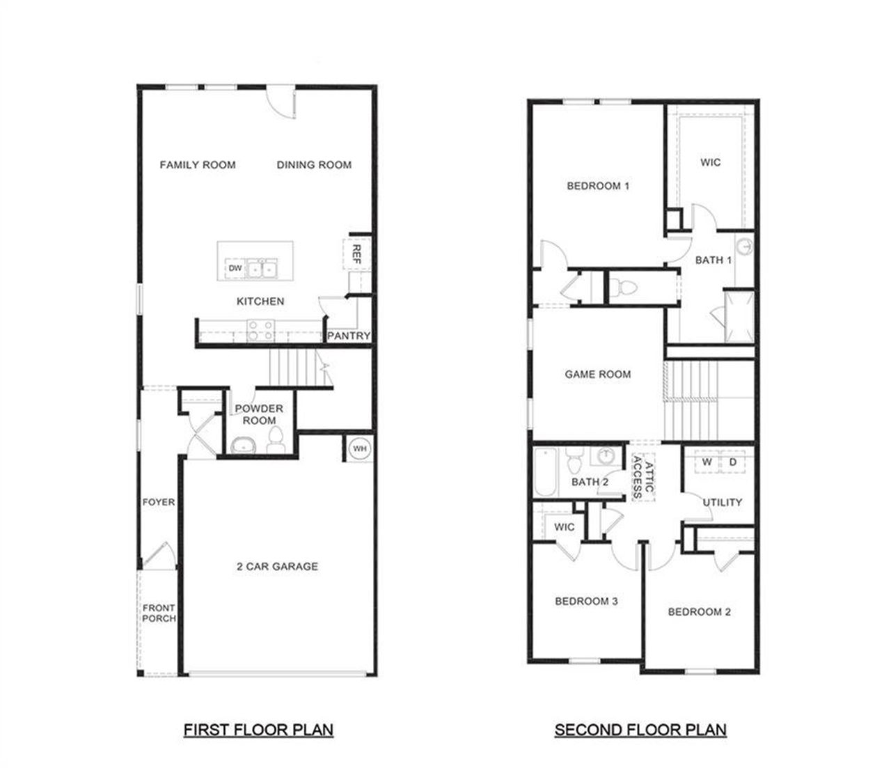 2D floor plan layout of this home in Hanolley Hills, Sherman, TX (Image 2).