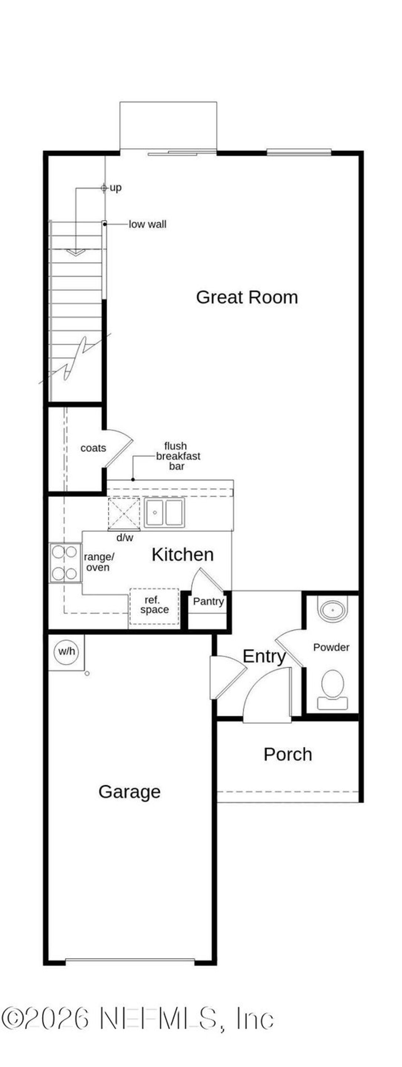 2D floor plan layout of this home in , St. Augustine, FL (Image 2).